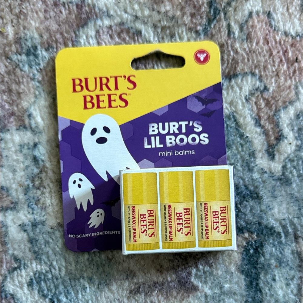 Burt's Bees Lil Boos Mini Balms in Yellow and Purple